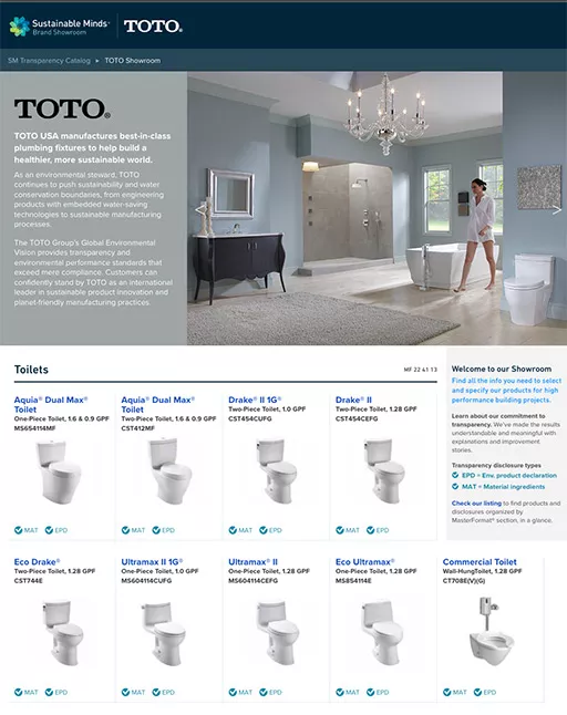 Sustainable Minds home page screenshot