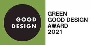 Good Design Logo. Green Good Design Award 2021
